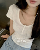 MADE. Daya henley T‑shirt