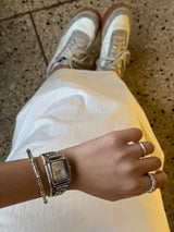 Squared Metal Wrist Watch 2colors