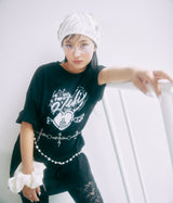 Collaboration over size T-shirt - BLACK | HARUKI HAMANO × VENHIT 