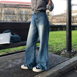 セイムデイシッピング [New Spring Product 10%] [BELLIDE MADE] オーシャンワイドデニムパンツ