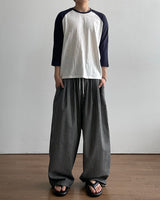 Pitch Slub Three Quarter Sleeve T