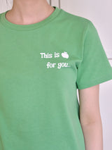 アップルTシャツ - Green