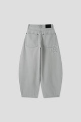 Patch Flower Gray Denim (1c)