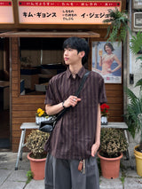 Authentic Stripe Short-Sleeve Shirt (3 Colors)