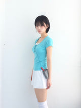 Round U button slim top
