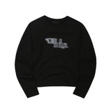 EEERRR Distorted Logo raglan long sleeve (Black)