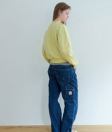 Jude check patch logo sweatshirt