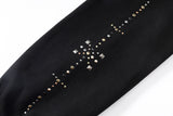 ウォッシュドディストレスダメージ加工スリーブホットスタッズシングルニードル刺繍ジップアップフーディ