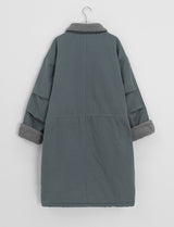 Panbi Wool Long Bomber Jacket