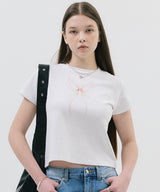 リボンバタフライTシャツ_ホワイト