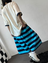 Frisening Stripe Bermuda Shorts 4color