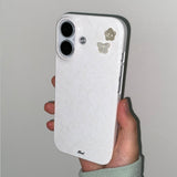 [MADE] BUTTERFLY BUTTON LACE PHONE CASE (glossy hard)