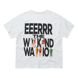ウィークエンドウォリアーピーポーアートワークTシャツ (ホワイト)
