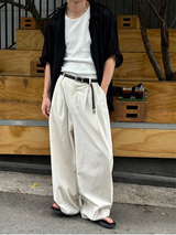 [S/S] クロシェットシースルーシャツ(2color)