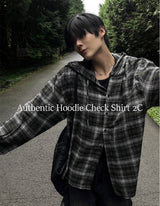 Authentic Hoodie Check Shirt (2 Colors)