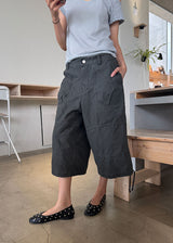 TUCK BERMUDA PANTS (2color)