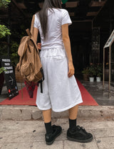 [U-BASIC] Bana Double Pintuck Bermuda Training Pants