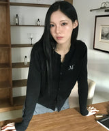 MARAIS 7ボタンクロップヘンリーネックカーディガン（2色）
