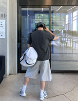 グリフェサイドタックバミューダバンディングショーツ