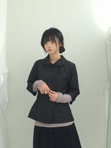 Semi-A-Line Double Button Jacket
