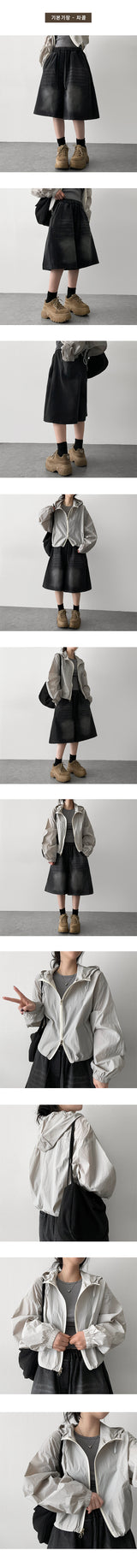 [Basic & long] Ichi banding side pintuck pleated denim Bermuda shorts