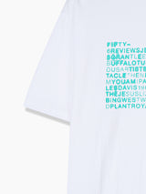 サイケ レタリング ハーフ Tシャツ