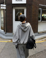 Code Oversized 2-Way Zip-Up Hoodie