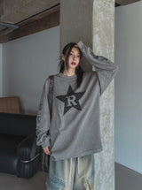 R Star Pigment Loose Fit Long Sleeve