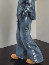 Wings Track Carpenter Wide Denim Pants