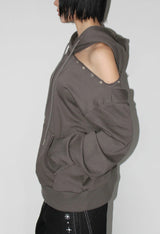 CUTTING EYELET HOODIE