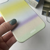 [purply yellow gradation hard case]