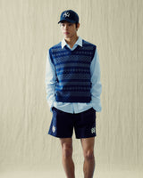 Stranger Classic Fit Flower Cotton Shirt (Blue)