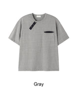 Tez diagonal Henley neck t-shirt