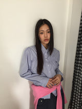 ミラチェックシャーリングシャツ (2color)