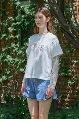 ビンテージアップリケTシャツ