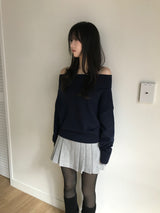 ケイティオフショルダーニットウェア (3 colors)