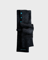[Leg] Fuzzy button Warmer (Black)