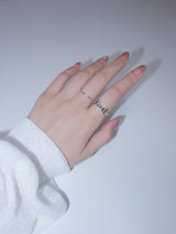 925silver グロッシーリボンシルバーリング