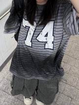 ダーティー74ストライプTシャツ