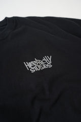 Hierarchy Studios - Graffiti Wide Logo Oversized T-Shirt Black