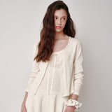 Punching Tiered Dress (Cream)