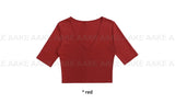 DEEP V HALF TEE