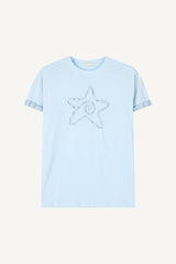 Check Star Applique T-shirt