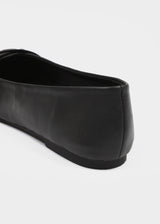 [MADE] Mobea Buckle Leather Flat Shoes