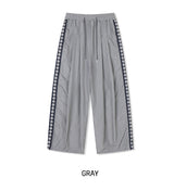 Route Track Color Matching Wide Pants
