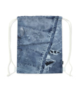DENIM PRINTED GYM SACK