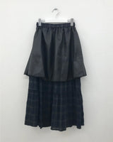 Joupe check long skirt (2color)