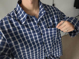 ASCLO カレッジリネンチェックシャツ (2color)