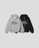 (UNISEX) Museum Bonded Hood Zip-Up