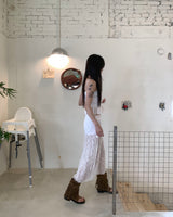 Rose long skirt